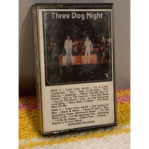 Three Dog Night Self Titled Cassette Tape ABC Records 1004-C 1977